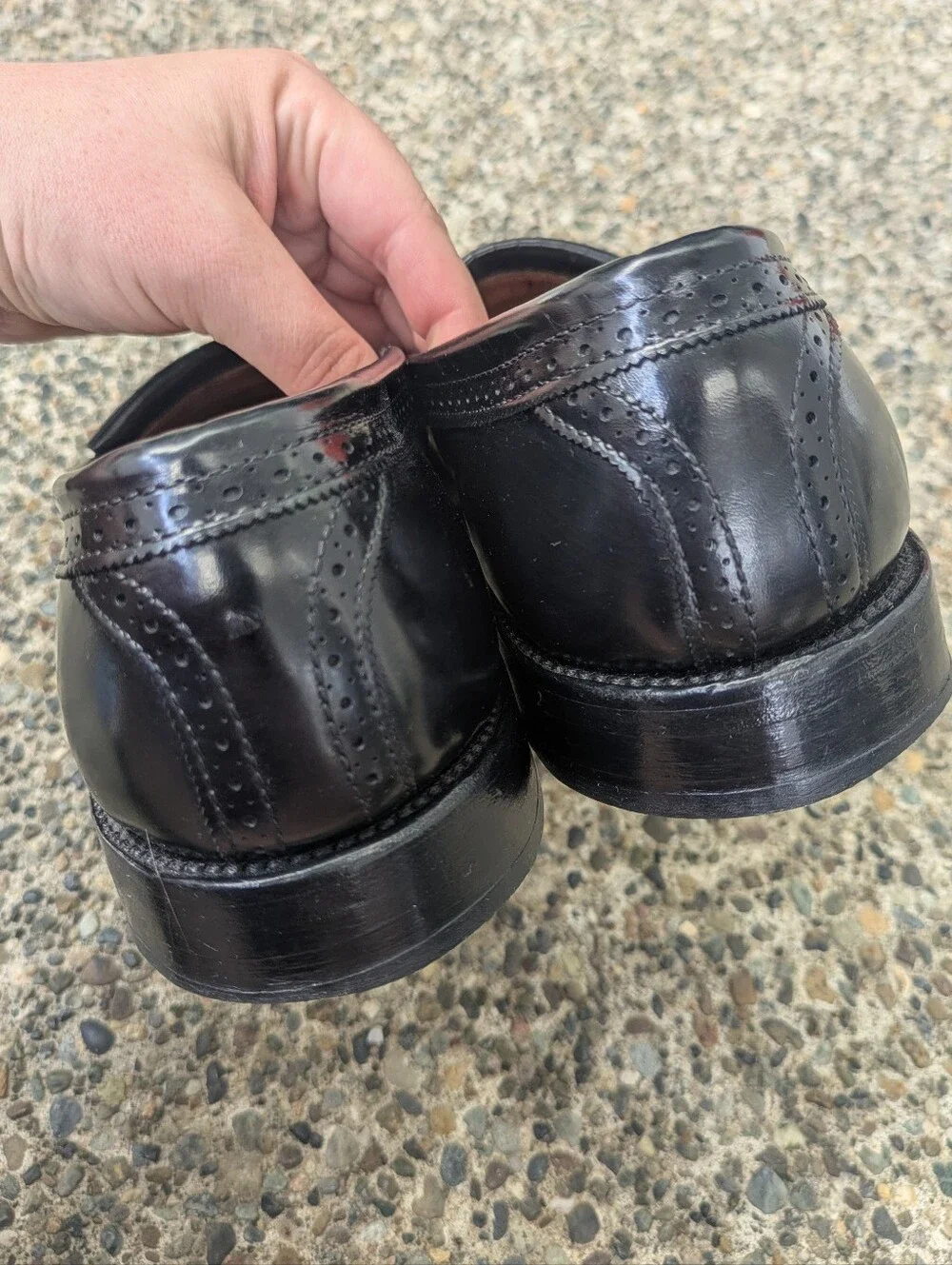 Allen Edmonds Bridgeton Black Leather Tassel Loafers